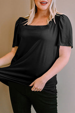 Enchanted Emerald Ruffle Top: Curvy Charm 💚