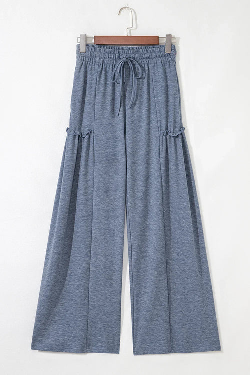 Lila's Flirty Frill Wide Leg Pants Delight