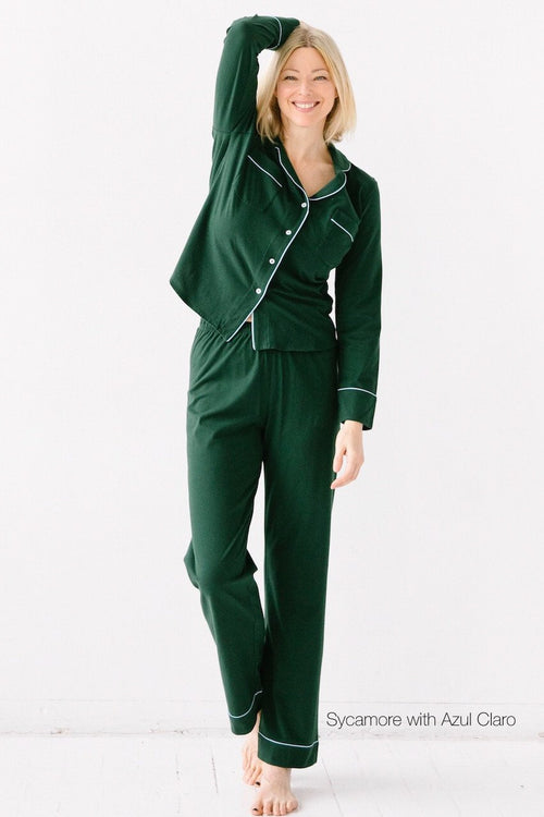 Classic Luxury Pajamas in Brushed Pima Cotton
