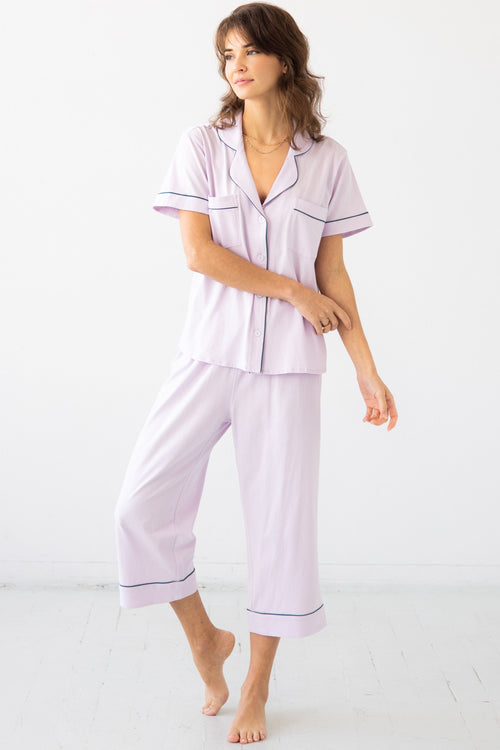 SALUA Classic Capri Pajamas in Pima Cotton
