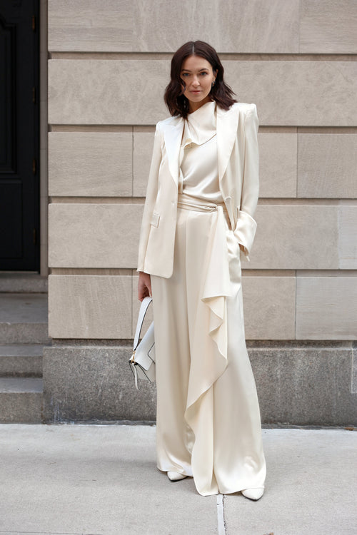Diana's Champagne Dreamy Draped Pants
