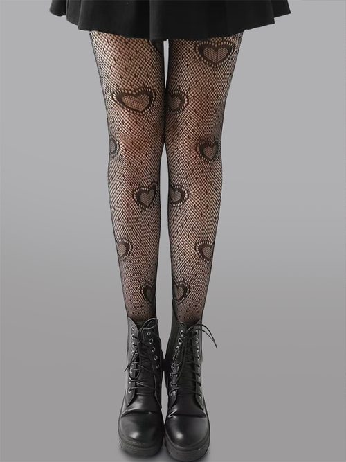Heart Dots Tights for Flirty Fashion Moments