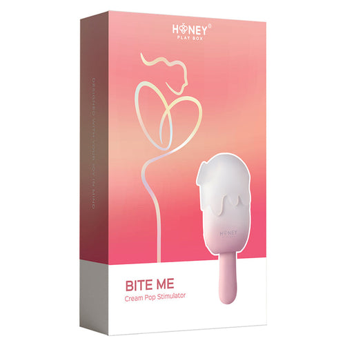 Honey Play Box Bite Me Cream Pop Stimulator-Pink