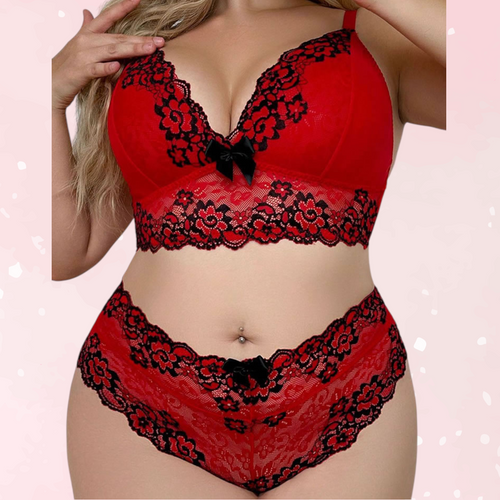 Daring Dreamer Plus Size Bra Set