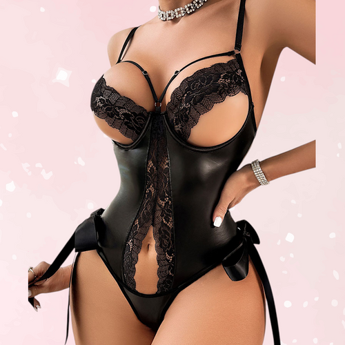 Midnight Temptation Lace Bustier