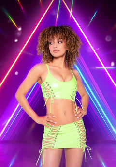 PVC Lace-Up Top
