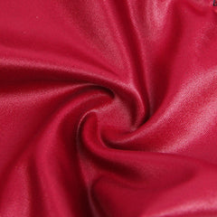 Burgundy Faux Leather Teddy Lingerie