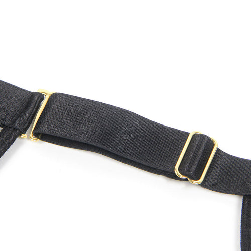 Pleather Deep V Halter Chemise