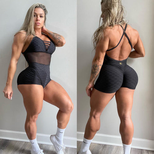 NEKKID Black Curvy Comfort Active Jumpsuit