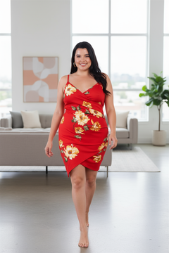 Sarah's Radiant Red Floral Delight