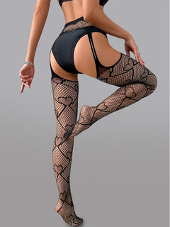 Flirty Fishnet Tights for Bold Confidence