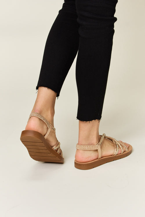 Opulent Radiance Rhinestone Sandals