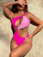One-Shoulder Floral Dream Swimsuit