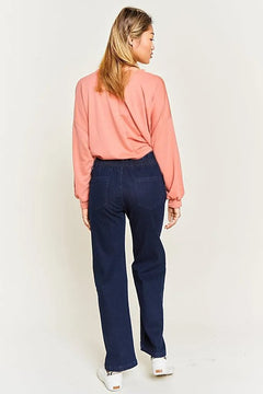 Enchanted Goddess Wide Leg Jeans - Romance Awaits