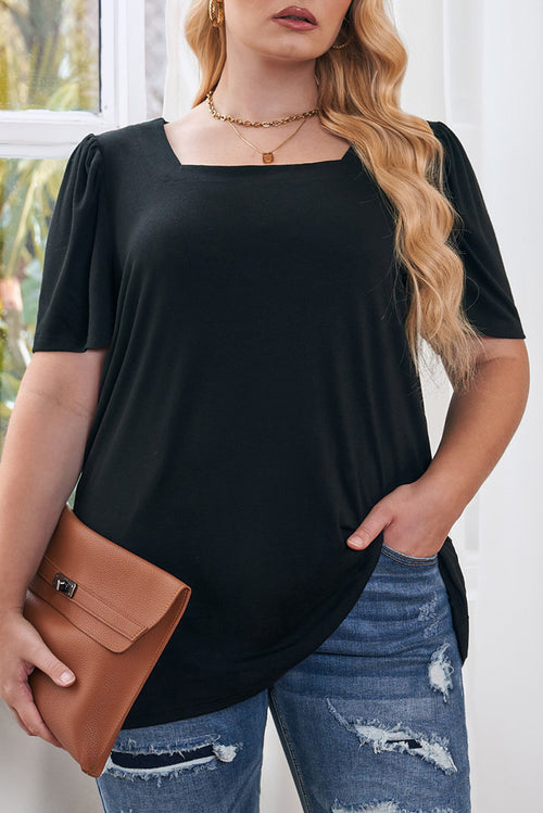 Enchanted Emerald Ruffle Top: Curvy Charm 💚