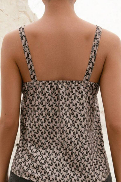 Sophisticated Elegance: Chic Buckle Tank