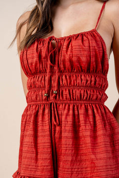 JACQUARD NYLON RAYON MINI DRESS