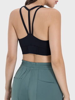 Wide Strap Square Neck Active Tank Top