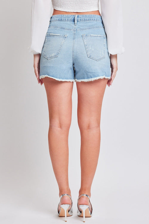 Frayed Denim Shorts by Summer Chic