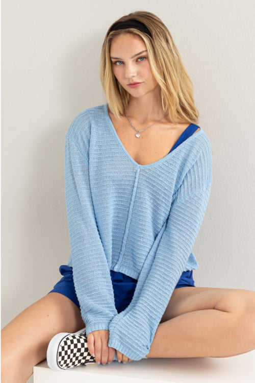 Comfy Chic V-Neck Stripe Top 🌟