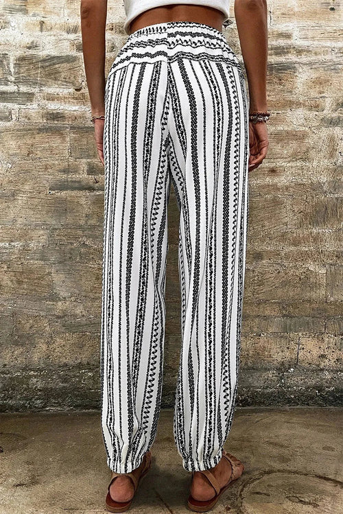 Lila's Trendy Geometric Cuff Style Pants