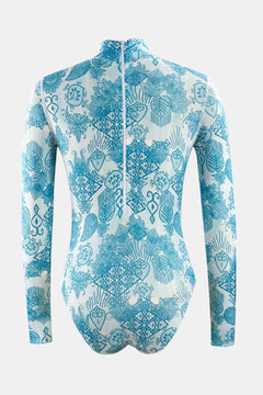 Whimsical Mock Neck Swimwear Delight