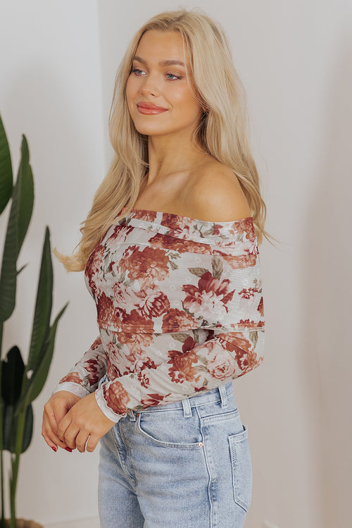 Floral Fantasy Sheath Bodysuit