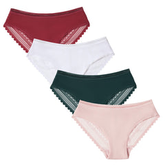 Exquisite Geometric Lace Hipster Briefs