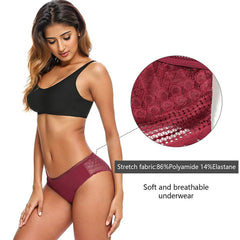 Exquisite Geometric Lace Hipster Briefs