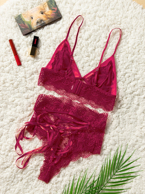 Juliet's Blush Lace Desire Set