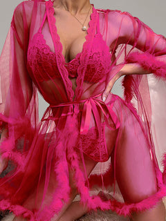 Juliet's Midnight Rose Lace Dream Nightgown