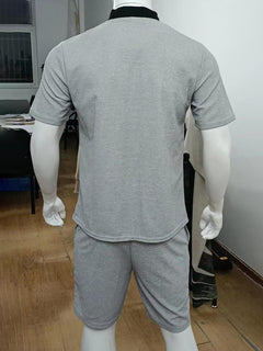 Sophistication Redefined: Men's Waffle V-Neck Suit