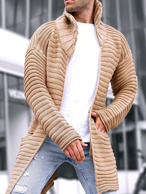 The Sophisticated Gent's Elegant Turtleneck Cardigan