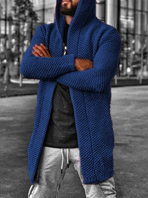 The Dapper Knitted Hoodie: Men's Leisure Essential
