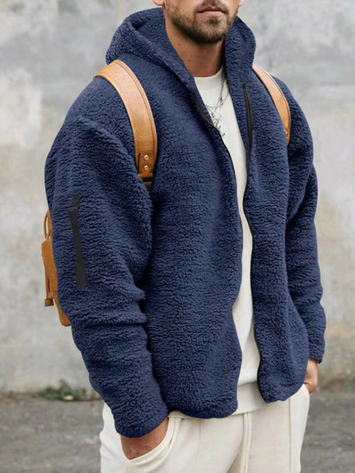 Elegant Hooded Jacket: Sophistication in Every Stitch