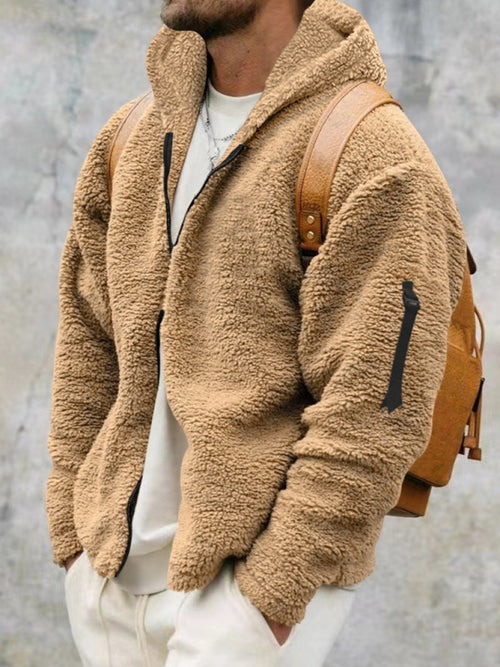 Elegant Hooded Jacket: Sophistication in Every Stitch