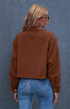 N.O.W. Autumn Inspired Corduroy Shirt Coat