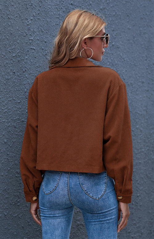 N.O.W. Autumn Inspired Corduroy Shirt Coat