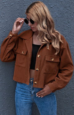 N.O.W. Autumn Inspired Corduroy Shirt Coat