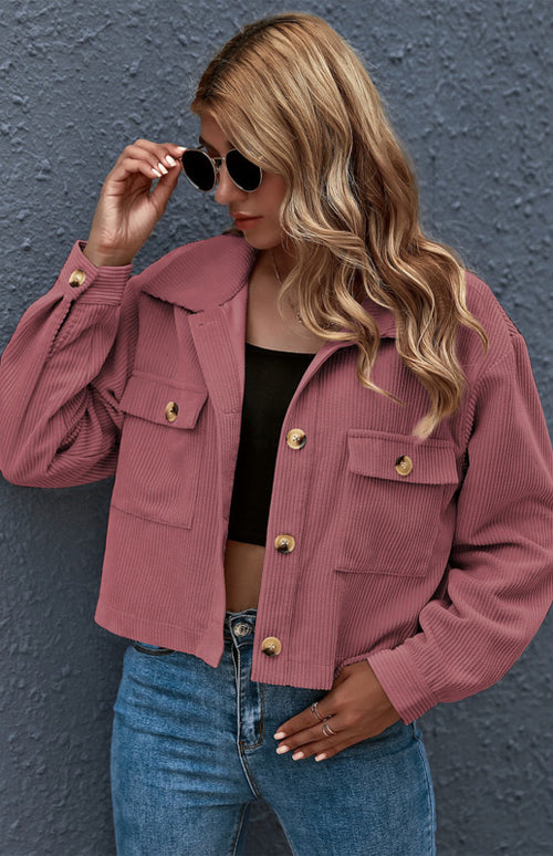 N.O.W. Autumn Inspired Corduroy Shirt Coat