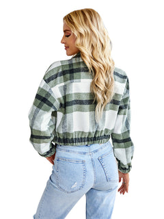 N.O.W. Women's Festive Plaid Outerwear Jacket