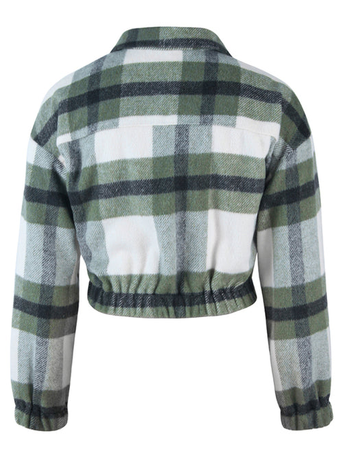 N.O.W. Women's Festive Plaid Outerwear Jacket