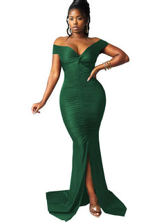 Goddess Glamour V Neck Bodycon Dress 🌟
