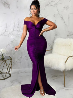 Goddess Glamour V Neck Bodycon Dress 🌟