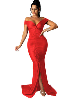 Goddess Glamour V Neck Bodycon Dress 🌟
