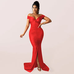 Goddess Glamour V Neck Bodycon Dress 🌟