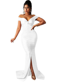 Goddess Glamour V Neck Bodycon Dress 🌟