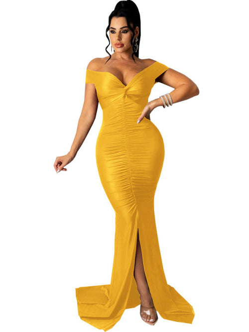 Goddess Glamour V Neck Bodycon Dress 🌟