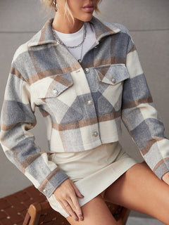 N.O.W. Refined Gray Woolen Fall Coat