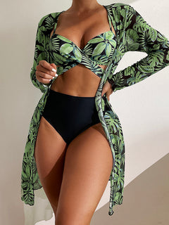 Tropical Escape Women's 3-Piece Bikini Set